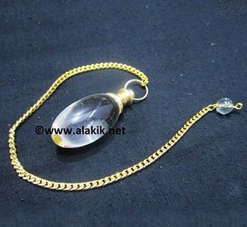 Golden Crystal Lingam Pendulum